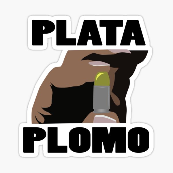 "Narcos silver or lead?" Sticker for Sale by martianart Redbubble