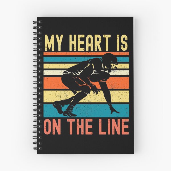 Item preview, My Heart Is On The Line Football Offense designed and sold by Fabvity.