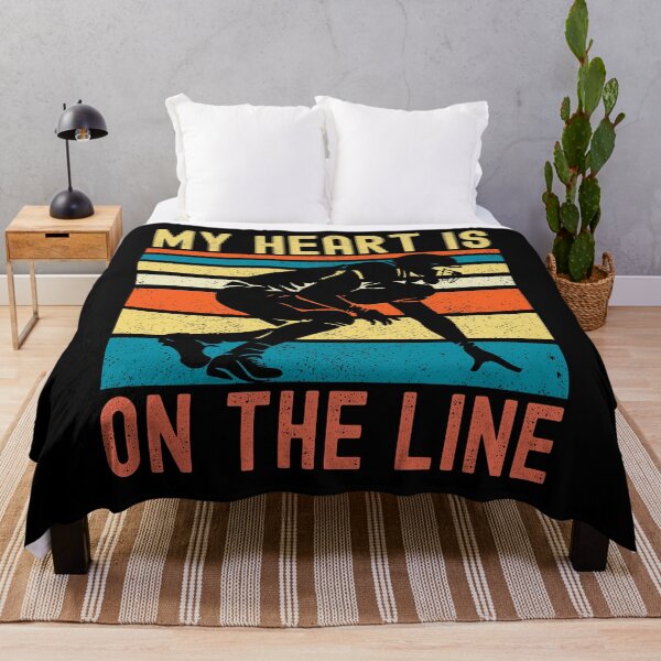 Item preview, My Heart Is On The Line Football Offense designed and sold by Fabvity.