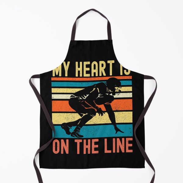 Item preview, My Heart Is On The Line Football Offense designed and sold by Fabvity.