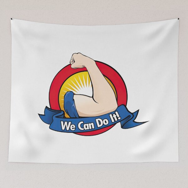 Item preview, We can do it, womans fist symbol of female power and industry designed and sold by graphic-genie.