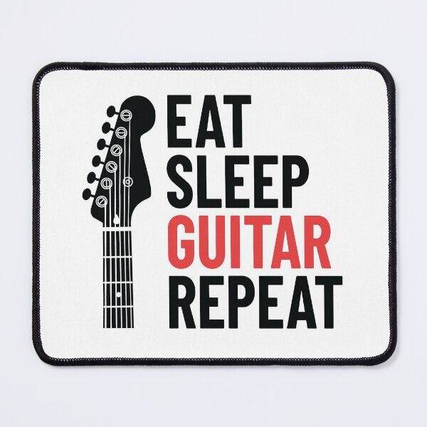 Item preview, Eat Sleep Guitar Repeat Electric Guitar Headstock Light Theme designed and sold by nightsworthy.