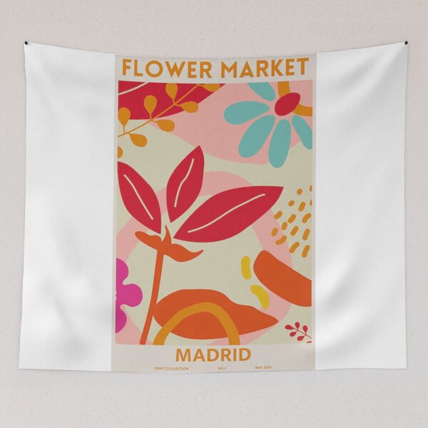 Item preview, Flower Market - Madrid Poster designed and sold by lakismains.