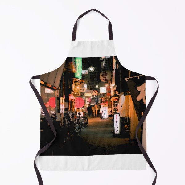 Item preview, Japanese street view at night, anime scene designed and sold by shodark.