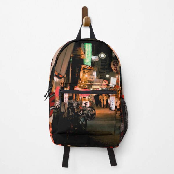 Item preview, Japanese street view at night, anime scene designed and sold by shodark.