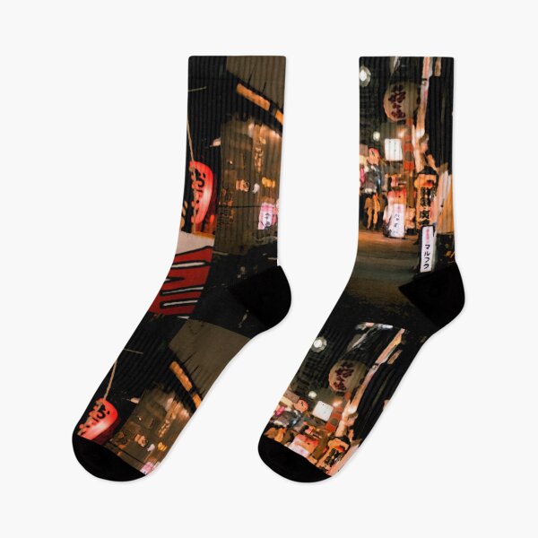 Item preview, Japanese street view at night, anime scene designed and sold by shodark.