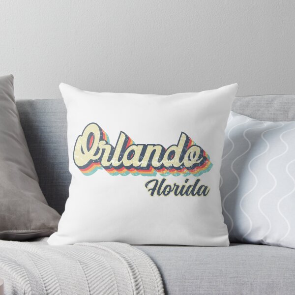 Artikelvorschau, Orlando Stadt Florida Retro Vintage 70er Jahre Regenbogen entworfen und verkauft von Teelogic.