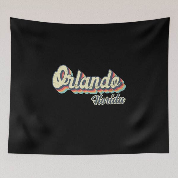 Item preview, Orlando city Florida Retro Vintage 70s rainbow designed and sold by Teelogic.