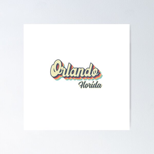 Item preview, Orlando city Florida Retro Vintage 70s rainbow designed and sold by Teelogic.