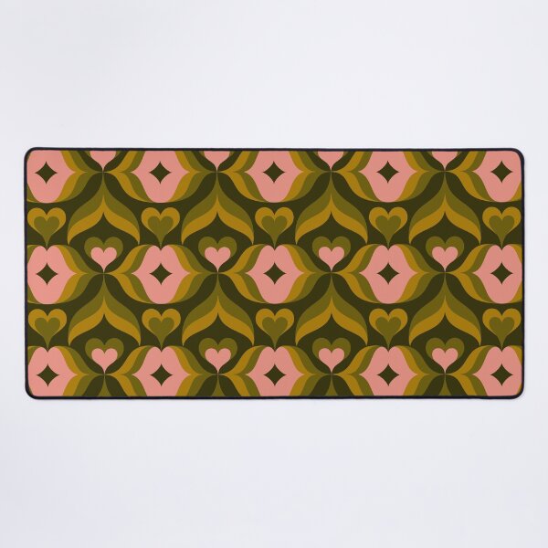 Item preview, Retro Kisses - Olive Pink designed and sold by Andrea Muller.