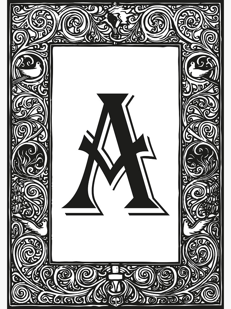 Vintage Monogram, Letter S, Black and White,  Greeting Card for Sale by  EclecticAtHeART