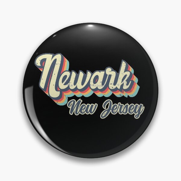 Item preview, Newark city New Jersey Retro Vintage 70s rainbow designed and sold by Teelogic.