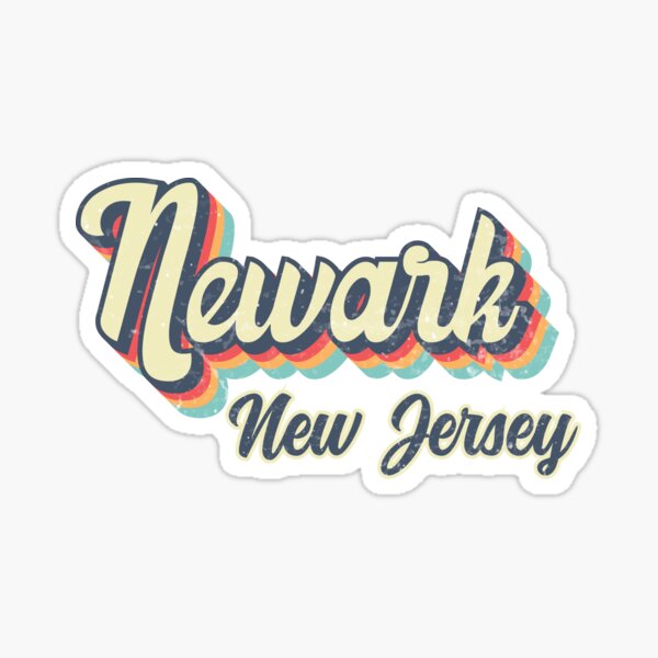 Item preview, Newark ville New Jersey rétro vintage années 70 arc-en-ciel designed and sold by Teelogic.