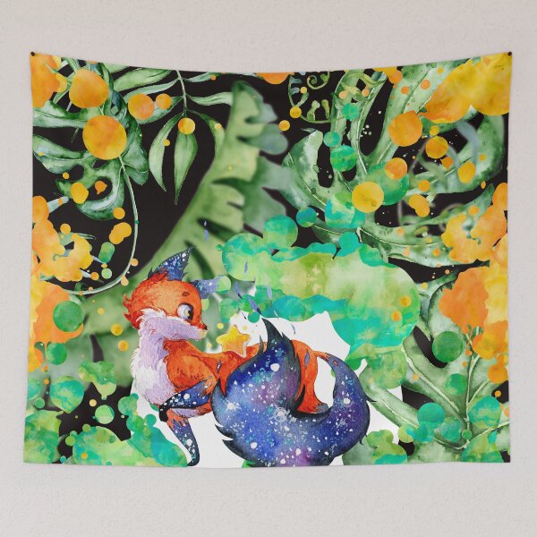 Item preview, Fox Abstract Art designed and sold by Dream Bloom Gallery.
