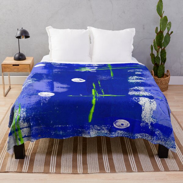 Item preview, Vibrant Blue Abstract Art designed and sold by KATHLEEN TENNANT ART.