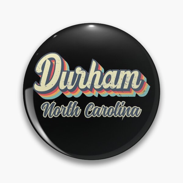 Item preview, Durham city North Carolina Retro Vintage 70s rainbow designed and sold by Teelogic.