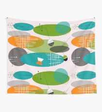 Mid-century modern ovals Wall Tapestry