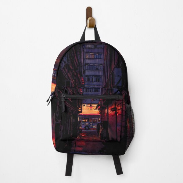 Item preview, Japanese street view at night, urban anime, anime street view, anime scene, best gift for japan lovers, designed and sold by shodark.