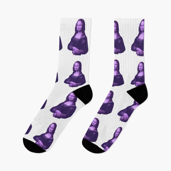 Aperçu de l'œuvre Mona Lisa mauve lavande créée et vendue par SimpleJoyStyle.