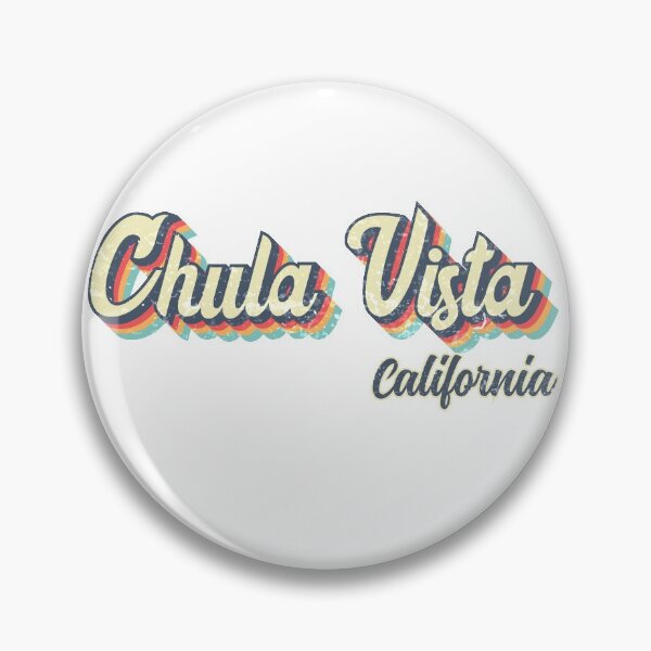 Artikelvorschau, Chula Vista Stadt Kalifornien Retro Vintage 70er Jahre Regenbogen entworfen und verkauft von Teelogic.