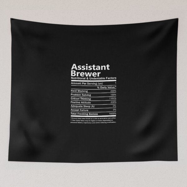 Item preview, Assistant Brewer T Shirt - Nutritional And Undeniable Factors Gift Item Tee designed and sold by oldsbyisai.