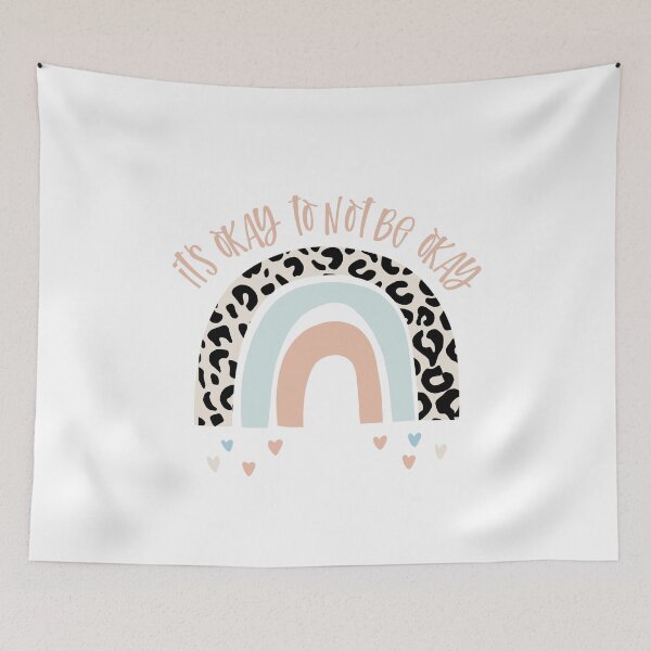 Item preview, It's Okay To Not Be Okay Leopard Rainbow designed and sold by waydownsouth.