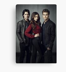 Salvatore Brother and Elena The Vampire Diaries Canvas Print