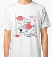 Mid-Century Fish Salmon Pink Classic T-Shirt