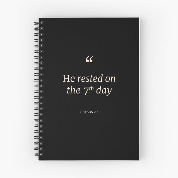 Item preview, Bible Verses : GENESIS 2:2 "He rested on the 7th day" designed and sold by underlined-QG.