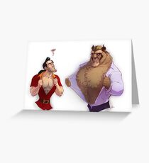 Gaston vs. Beast Greeting Card