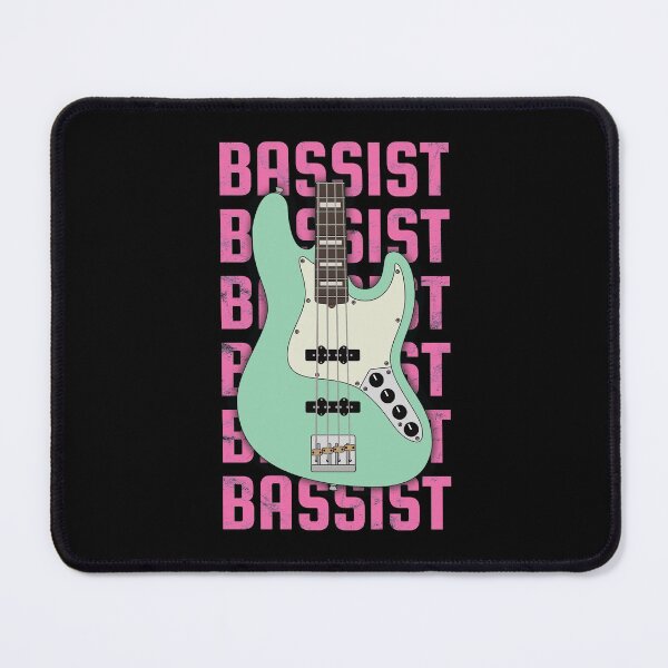 Item preview, Bassist Repeated Text J-Style Bass Guitar Body designed and sold by nightsworthy.