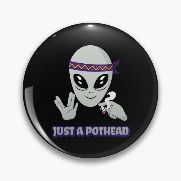 Item preview, Pothead Alien (Black) designed and sold by PotheadTees.