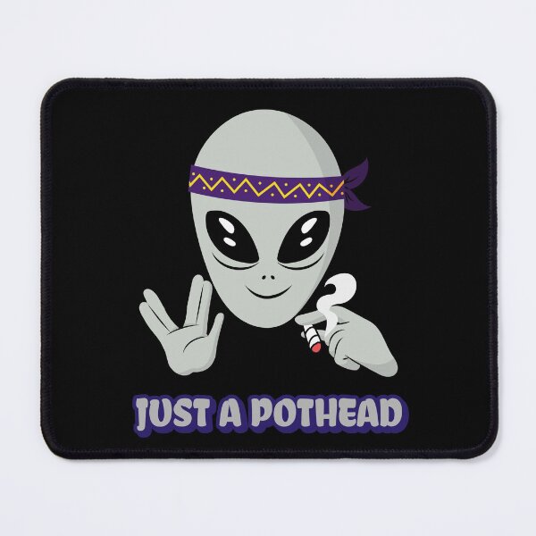 Item preview, Pothead Alien (Black) designed and sold by PotheadTees.