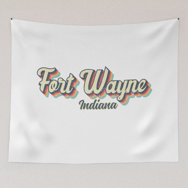Item preview, Fort Wayne City Indiana Retro Vintage 70s rainbow designed and sold by Teelogic.