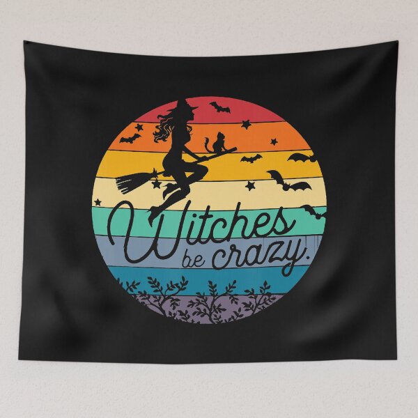 Item preview, Vintage Witches Be Crazy Retro Sunset Halloween designed and sold by Frankbelcher343.