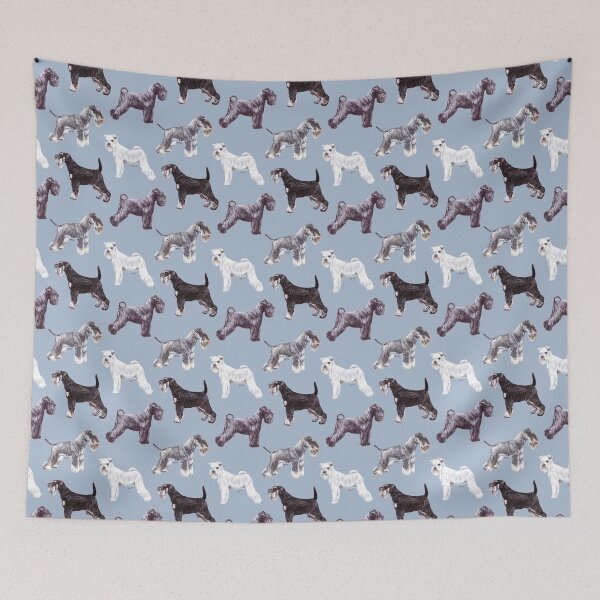 Item preview, Our Schnauz in the Middle of the Street - Miniature Schnauzer Pattern designed and sold by Amber Westwood.