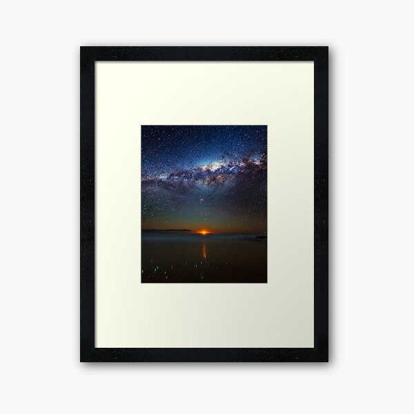 Don't let the Moon set on me Framed Art Print