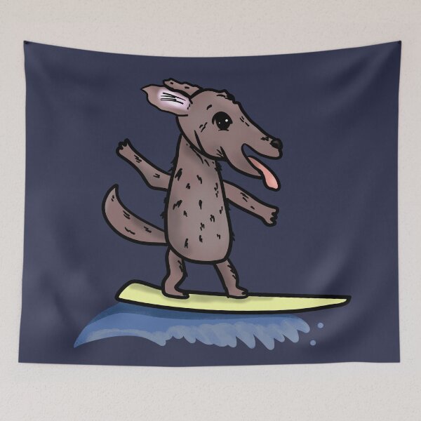Item preview, Surfer dog designed and sold by Antiope33.
