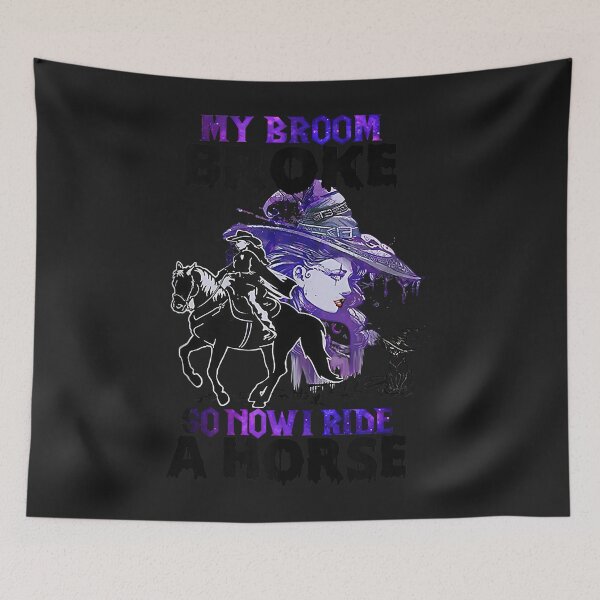 Item preview, My Broom Broke So Now I Ride A Horse Riding Halloween Tank Top designed and sold by susanx5.
