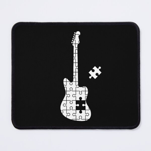 Item preview, Puzzle Offset Style Electric Guitar Silhouette designed and sold by nightsworthy.