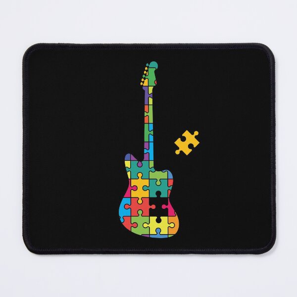 Item preview, Color Puzzle Offset Style Electric Guitar Silhouette designed and sold by nightsworthy.