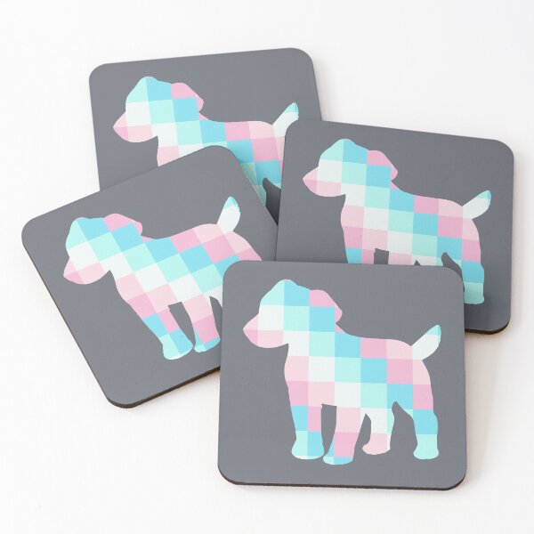 Item preview, Geometric Square Pastel Dog designed and sold by DAFIN.