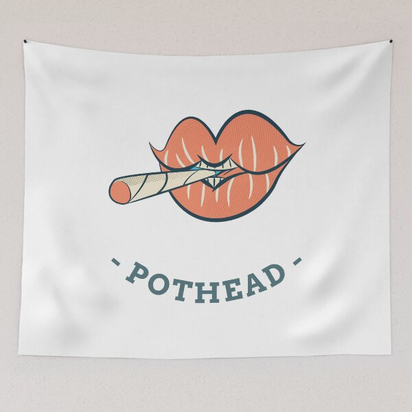 Aperçu de l'œuvre Fumeur de haschisch créée et vendue par PotheadTees.