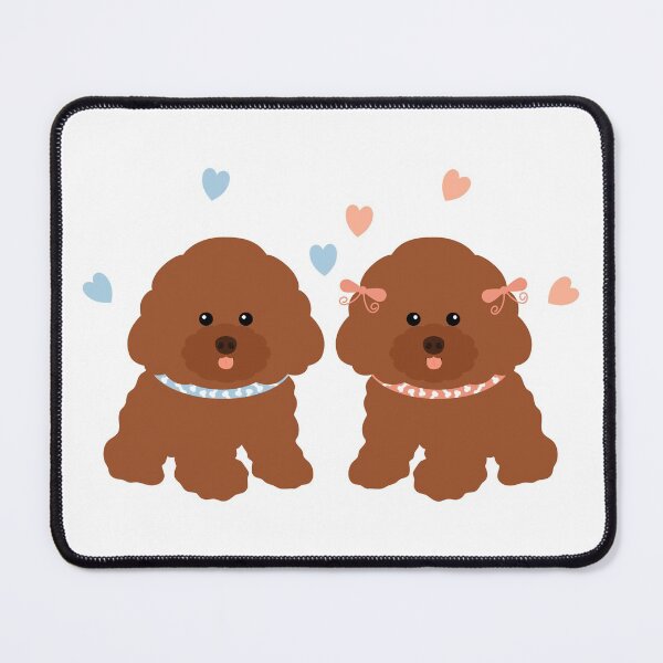 Item preview, Toy Poodle Puppy Boy and Girl designed and sold by Lulupainting.