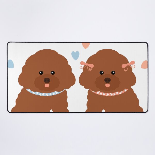 Item preview, Toy Poodle Puppy Boy and Girl designed and sold by Lulupainting.