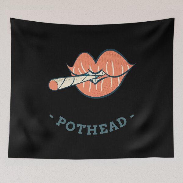 Aperçu de l'œuvre Pothead (Noir) créée et vendue par PotheadTees.