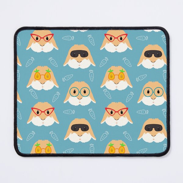 Item preview, Holland Lop Bunny Wearing Glasses designed and sold by Lulupainting.
