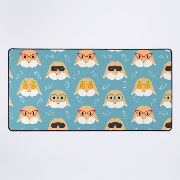 Item preview, Holland Lop Bunny Wearing Glasses designed and sold by Lulupainting.