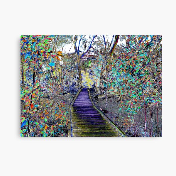 Natures Colourful Boardwalk Canvas Print