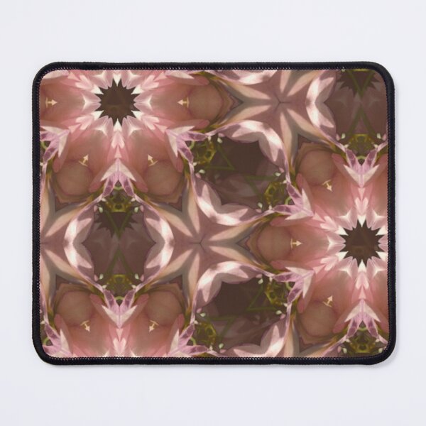 Item preview, Chocolate Mandala Kaleidoscope Geometric Pattern in pink, brown, bronze designed and sold by wild.geranium.design.